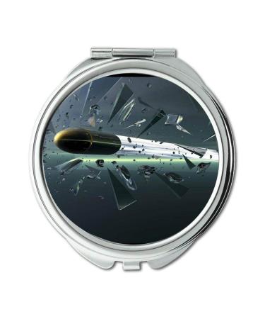 Mirror Travel Mirror gun cabinet Round Mirror bullet pocket mirror portable mirror