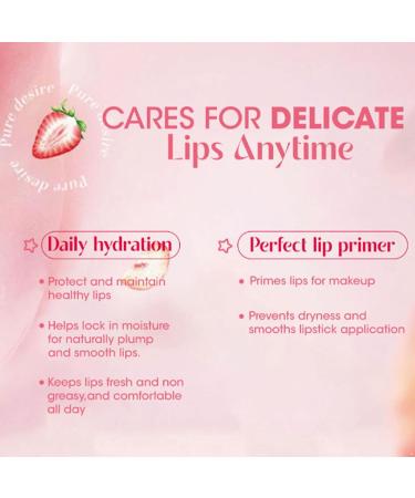 CHICTRY Lip Balm Stick with Subtle Tint Fruit Flavored Moisturizer for Women's Hydrating Daily Routine Strawberry One Size One Size Strawberry - Buy Online on GoSupps.com