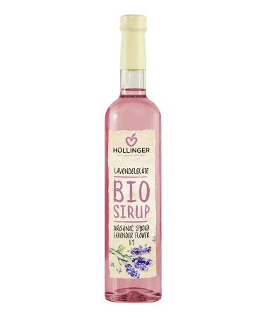 H llinger Organic Lavender Blossom Syrup 0.5L Glass 500 ml (1 Pack)