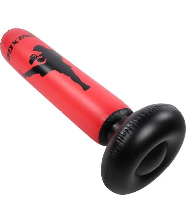 Punching Bag - Black & Red Kickboxing Bag for Taekwondo | Compact Fast Rebound | Fitness & Stress Relief - Buy Online on GoSupps.com
