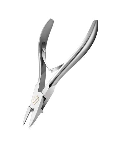 FERYES Toenail Clippers Straight Blade for Thick Toenails, Nail Clippers for Thick and Ingrown Nails - High Temperature Forging Stainless Steel Toe Nail Tools 1 Count (Pack of 1)