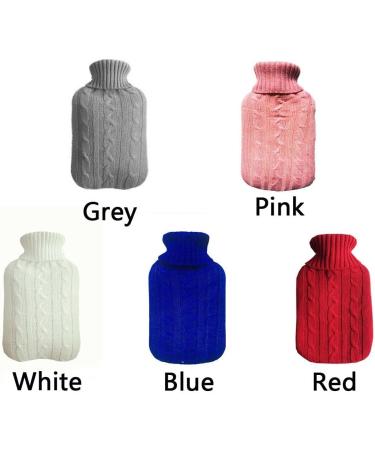 MAIES Hot Water Bottles 2000 ml with Fleece Knitted Cover | Hand Warmer & Water Filled Bag for Ultimate Comfort - International Shipping Available - Buy Online on GoSupps.com