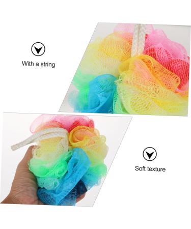 6pcs Gradient Bath Sponge Set - Shower Loofahs Body Puffs & Scrunchies for Men & Women | Soft Durable & Eco-Friendly - Buy Online on GoSupps.com