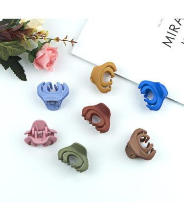 Small Hair Clips for Women & Kids - 10 Color Mini Claw Clips for ThinMedium Hair | Matte Octopus Design - Buy Online on GoSupps.com