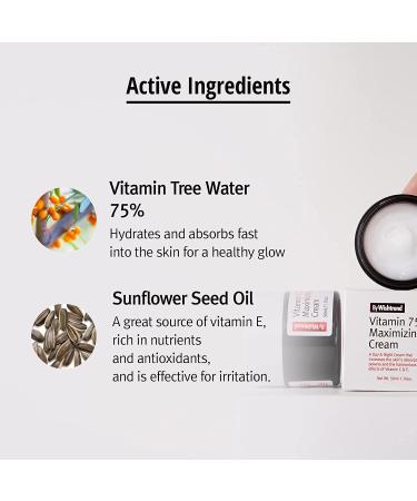Wishtrend Vitamin 75 Maximizing Cream 1.76 oz - Brightening & Hydrating Moisturizer - Buy Online on GoSupps.com
