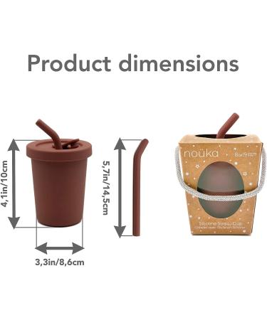 Ka Straw Cup | 100% Food-Grade Silicone | Spill-Proof | Non-Slip & Soft | Dishwasher Friendly | Fern 8 oz - Buy Online on GoSupps.com