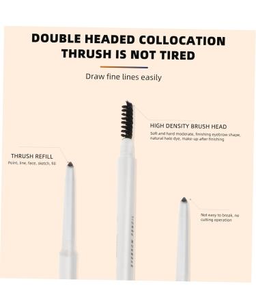 Healeved 4 Pcs Makeup Pencils Eyebrow Pencil with Brush 2 in 1 Brow Pen Abs (shell) Brow Pencil 1 count (Pack of 1) Assorted Colorx2pcs - Buy Online on GoSupps.com