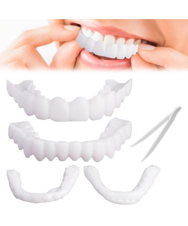 1 couple veneers teeth at the top and bottom wrong teeth for plug in cosmetic veneers lightening dentures prosthesis for men and women with bad teeth