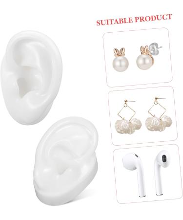 Buy Hemoton 4 Pairs Artificial Ears - Kid Earrings & Silicone Earring Backs for Studs | Ideal for Ear Cleaning & Doll Accessories - International Shipping Available - Buy Online on GoSupps.com