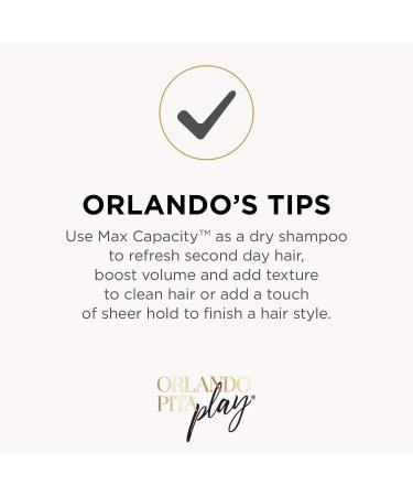 Orlando Pita Play Max Capacity Hybrid Hairspray Absorbs Oil Adds Fullness No Parabens No SLS/SLES 5.8 Oz - Buy Online on GoSupps.com