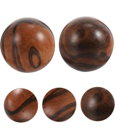 Lurrose 2-in-1 Fitness Golfer Ball Toys - Wood Palm Acupuncture Massage Balls for Adults | Outdoor Hugo Training Ball | 5x5x5cm - Buy Online on GoSupps.com