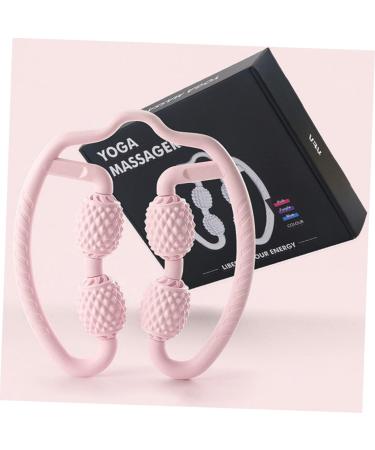 Tofficu Neck and Shoulder Massage Device - Handheld Foam Ring Wheel for Deep Tissue Relief | 1PC Linset Uh - Pink - International Shipping Available - Buy Online on GoSupps.com