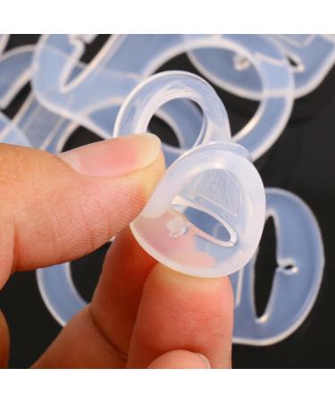 RTYGHJ 10pcs Silicone Button Rings for Pacifier Holders | Dummy Clip Adapters - Clear | International Shipping Available - Buy Online on GoSupps.com