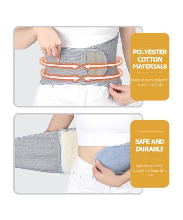 GLEAVI Wool Warm Uterus & Lumbar Support Belt for Women & Men | Adjustable Waist Warm Belt for Back Pain Relief - Buy Online on GoSupps.com