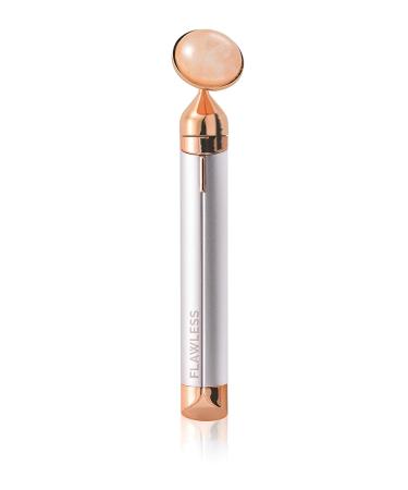 Finishing Touch Flawless Contour Vibrating Facial Roller & Massager - Rose Quartz | Shop Now - Buy Online on GoSupps.com