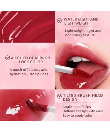 Mysense Jelly Lip Oil - Plumping & Hydrating Tinted Lip Gloss | Lightweight Non-Sticky Lip Stain - 02 Happy - International Shipping Available - Buy Online on GoSupps.com