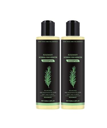 AJOG Rosemary hydrolyzed keratin shampoo: cleanses and nourishes the scalp organic shampoo for hair growth and thinning hair with biotin for women and men (2