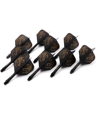 CUESOUL 3 Sets Integrated Dart Shaft and Flights - 21mm, 28mm, 33mm Shaft Lengths - Big Wing Shape - Black Dragon - Buy Online on GoSupps.com