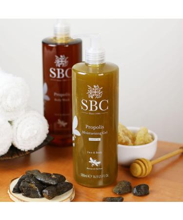 SBC Skincare Propolis Moisturising Gel 300ml - Lightweight Gel for Face and Body | Soothing Propolis Moisturizer for Sensitive Skin - Buy Online on GoSupps.com