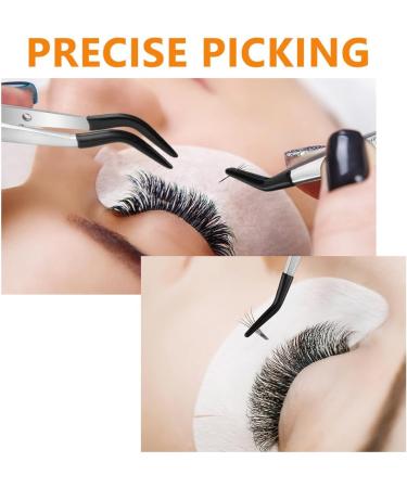 Ainiv 4Pcs Stainless Steel Tweezers Set - Non-Slip Rubber Tips for Jewelry Making & Crafts - Buy Online on GoSupps.com