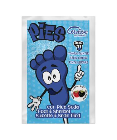 Caramelos Cerd n Caramelos Cerd n - Feet | Pintalenguas foot-shaped lollipops in a wrapper with forest fruit flavored soda | Gluten and allergen free | Ideal for parties and birthdays | Box of 40
