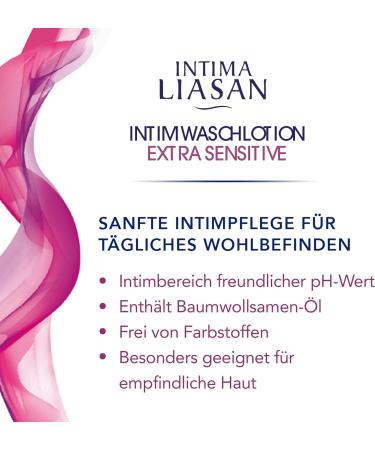 Intima Liasan by Sagrotan - Extra Sensitive Intimate Wash Lotion | Mild Care for Sensitive Skin | Alcohol Soap & Dye Free | 5 x 500 ml - Buy Online on GoSupps.com