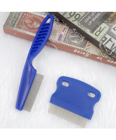 Jinsion Lice & Flea Comb Set for Dogs & Cats | 2 PC Tick Comb & Tear Stain Remover | Professional Pet Grooming Tools - Buy Online on GoSupps.com