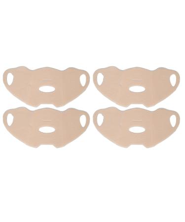 Yinhing Outdoor Gel Mask 4pcs Cooling Patch with Earloops Disposable Sun Protection Face Hydrogel Mask Skincare Half Cover Mask for Outdoor Use