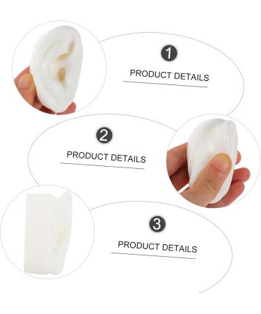 LIFKOME 1pair Silicone Ear Model Realistic Artificial Ear for Jewelry Display and Piercing Practice and Lifelike Design for Beauty Shops and Centers - Buy Online on GoSupps.com