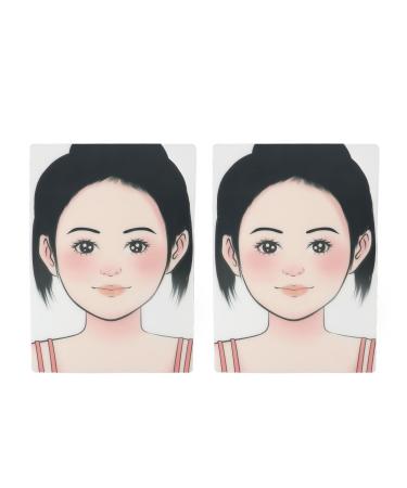 Planches de Pratique de Peinture de Visage 2 Pi ces Planche de Pratique de Peinture de Maquillage Lavable et R utilisable Mod le D'exercice de de Visage pour la Sc ne la Maison