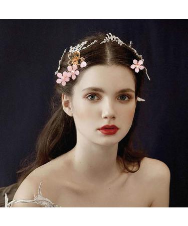 Sakura Pearl Hair Clip Set - 4Pcs Alloy Bobby Pins Barrette for Women & Girls - Buy Online on GoSupps.com