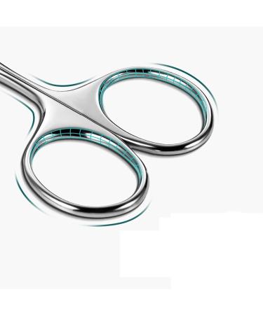 Professional Stainless Steel Nose Hair Trimmer & Facial Hair Scissors - Mustache Beard Eyebrow & Eyelash Clippers for Precision Grooming - Buy Online on GoSupps.com