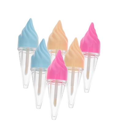 Vaguelly 6pi ces Tubes de Gloss Vides Rechargeables Flacons pour Soin des L vres Supports Pratiques pour Cr ation Maison Couleur Al atoire