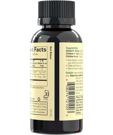ChildLife Liquid Iron - Natural Berry Flavor, 4 fl oz (118 ml) | Boost Your Child's Iron Levels - Buy Online on GoSupps.com