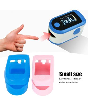 Oximeter Case Storage Protector Travel Blood Oxygen Silicone Home Cover Monitor for 2Pcs Holder Case Symbol Signs (Blue+) Blue+pink - Buy Online on GoSupps.com
