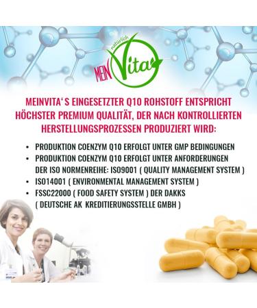 MeinVita Q10 Coenzyme 300mg - High Dose Vegan Capsules | 60 Count - Boost Energy & Support Health - Buy Online on GoSupps.com
