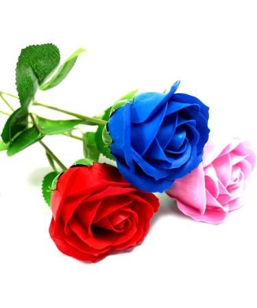 Luxury Red Soap Rose Single Large Romantic Flower in Holder Box. Valentines Day Love Red Rose Floral Scented. Small Unique Gifts for Her. - Buy Online on GoSupps.com