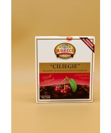  Italian Gourmet E.R. M.Greco Ciliege Cherry Chocolate Coated Extra Dark 170g + Gourmet Italian Polpa 400g - Buy Online on GoSupps.com