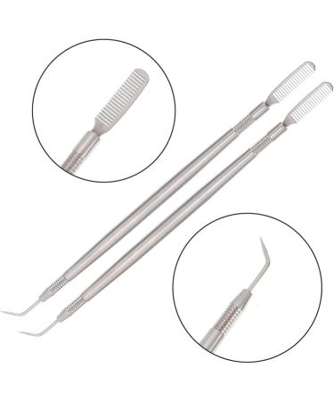 Buy Hemoton 2pcs Eyelash Separator & Lengthening Mascara Brush - Multipurpose Stainless Steel Lash Applicator Tool for Perfect Eye Makeup - Buy Online on GoSupps.com