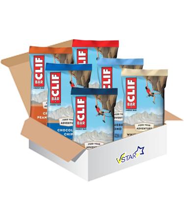 Clif Bar Energy Bars 68g Pack - Crunchy Peanut Butter Almond Fudge Chocolate Chip Blueberry Almond Crisp Peanut Butter Banana White Chocolate Macadamia Nut (6 x Packs Random Mixed Flavours) All Mixed Flavours 6 x Packs - Buy Online on GoSupps.com