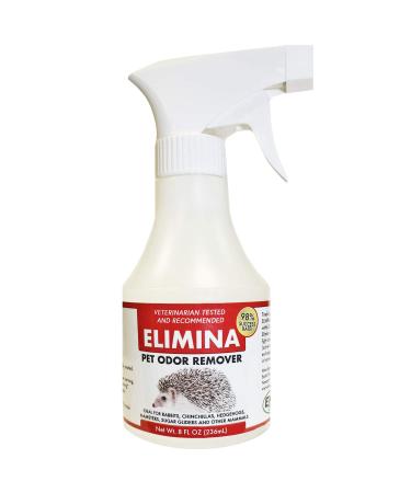 Exotic Nutrition Elimina 8 oz. Bottle - Eliminates Pet Odor Internally - for Ferrets, Cats, Dogs, Hedgehogs, Sugar Gliders, Skunks, Chinchillas