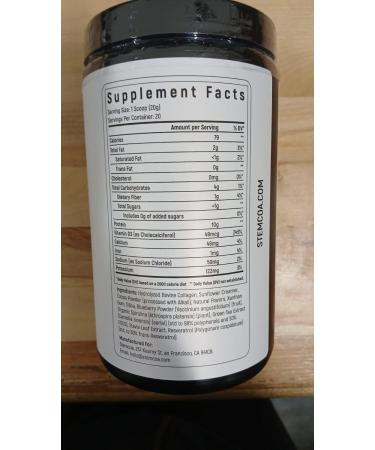 Stemcoa NCR1 - Natural Cellular Renewal & Rejuvenation Milk Chocolate Flavor Hydrolyzed Bovine Collagen Powder with Cocoa & Resveratrol Non-GMO Gluten Free & Keto Diets - Buy Online on GoSupps.com