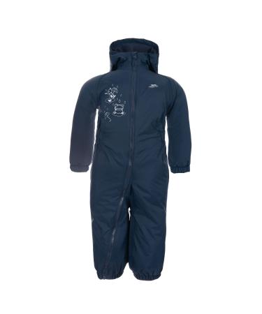 Trespass Kids' Waterproof Drip Drop Outdoor Rain Suit 3-4 Years Navy