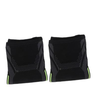 FRCOLOR 1 Pair Support Braces Foot Sleeves Injury Cover Sprain Protective Gear Sleeve Guard Fitness Nylon Basketball Protective Belt L Black