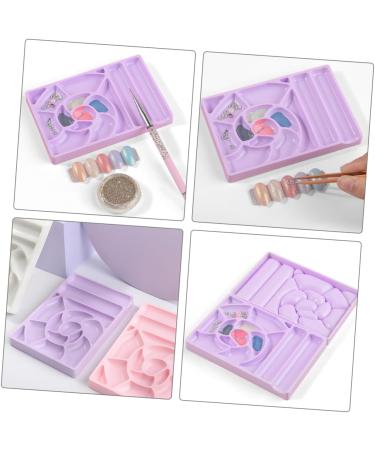 FRCOLOR 6 Pieces Nail Polish Mixing Plates Nail Polish Dish For Manicure Multigrid Design Easy To Clean Easy To Use Suitable For Nail Art Color Blending - Buy Online on GoSupps.com