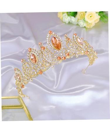 1pc Crystal Crown Alloy Tiara Hair Jewelry Fashion Hair Band Elegant Headwear Alloy Headband Rhinestone Tiara Wedding Headwear Headband for Women Hair Accessories for 16x16x6cm Assorted Color 1 - Buy Online on GoSupps.com