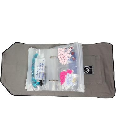 Wellness Travel Pack - Versatile Pill Organizer Wallet for All Medications | Secure Zip Bags & Customizable Label (Red - Buy Online on GoSupps.com