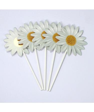 40 Pieces Sunflower Cupcake Toppers Daisy Cupcake Toppers Flower Cake Picks for Easter Spring Party Decor Baby Shower Dessert Supplies - Buy Online on GoSupps.com