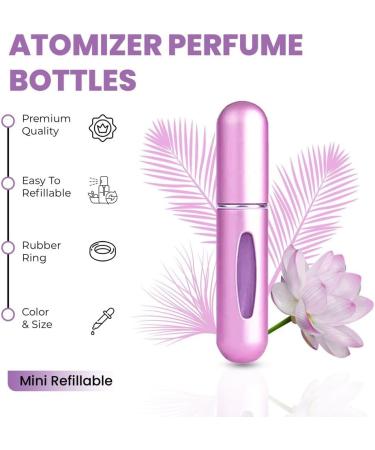 VIGOR PATH Portable Mini Refillable Perfume Atomizer Bottle Variety Pack - 5ml/0.2oz - Travel Essential for Men and Women - Set of 3 - Buy Online on GoSupps.com