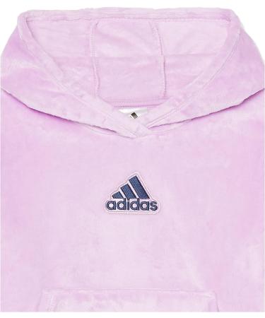 adidas Girls' 2-Piece Silken Fleece Hooded Pullover Tight Set - Bliss Lilac | Size 6 - Buy Online on GoSupps.com